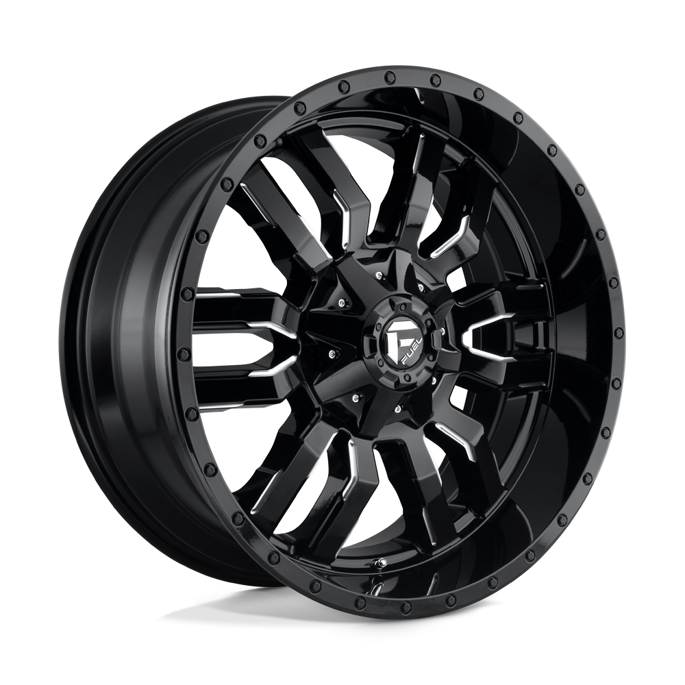 Felga aluminiowa D595 SLEDGE Gloss Black Milled FUEL
