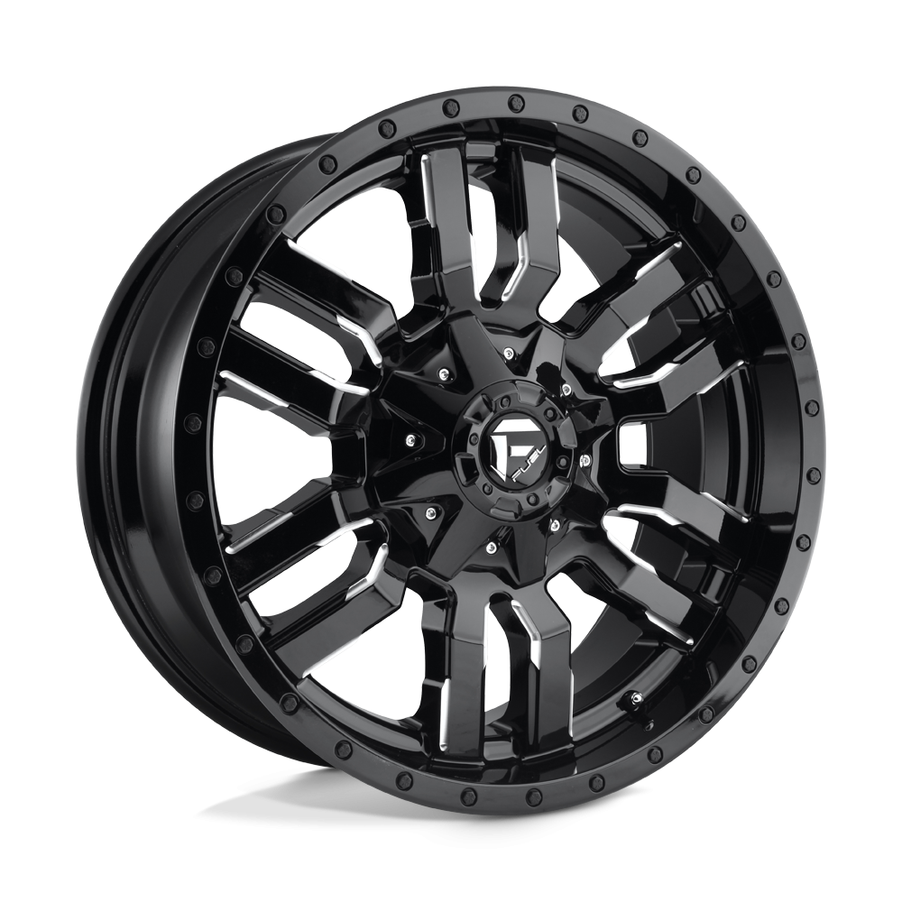 Felga aluminiowa D595 SLEDGE Gloss Black Milled FUEL