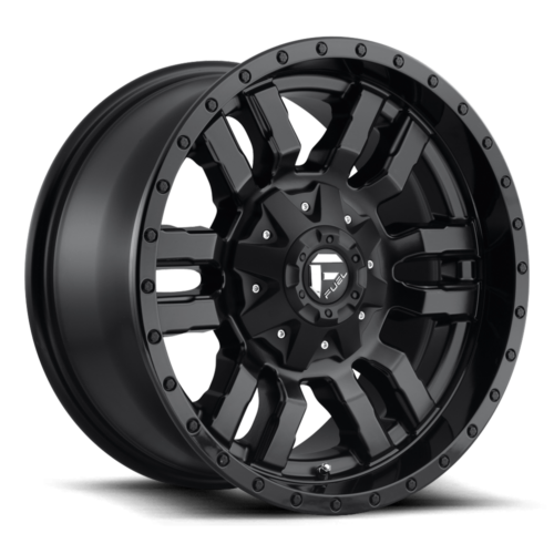 Felga aluminiowa D596 SLEDGE Matte Black Gloss Black Lip FUEL