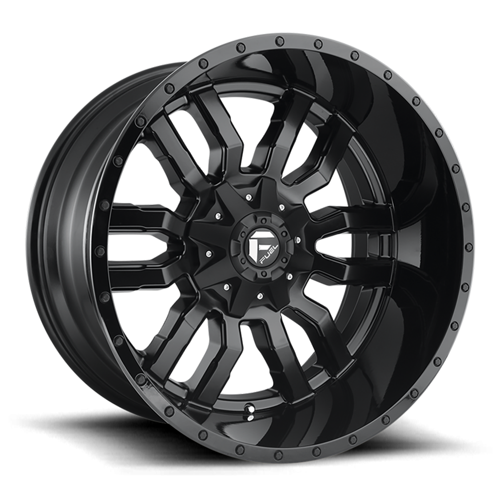Felga aluminiowa D596 Sledge Matte Black Gloss Black LIP Fuel