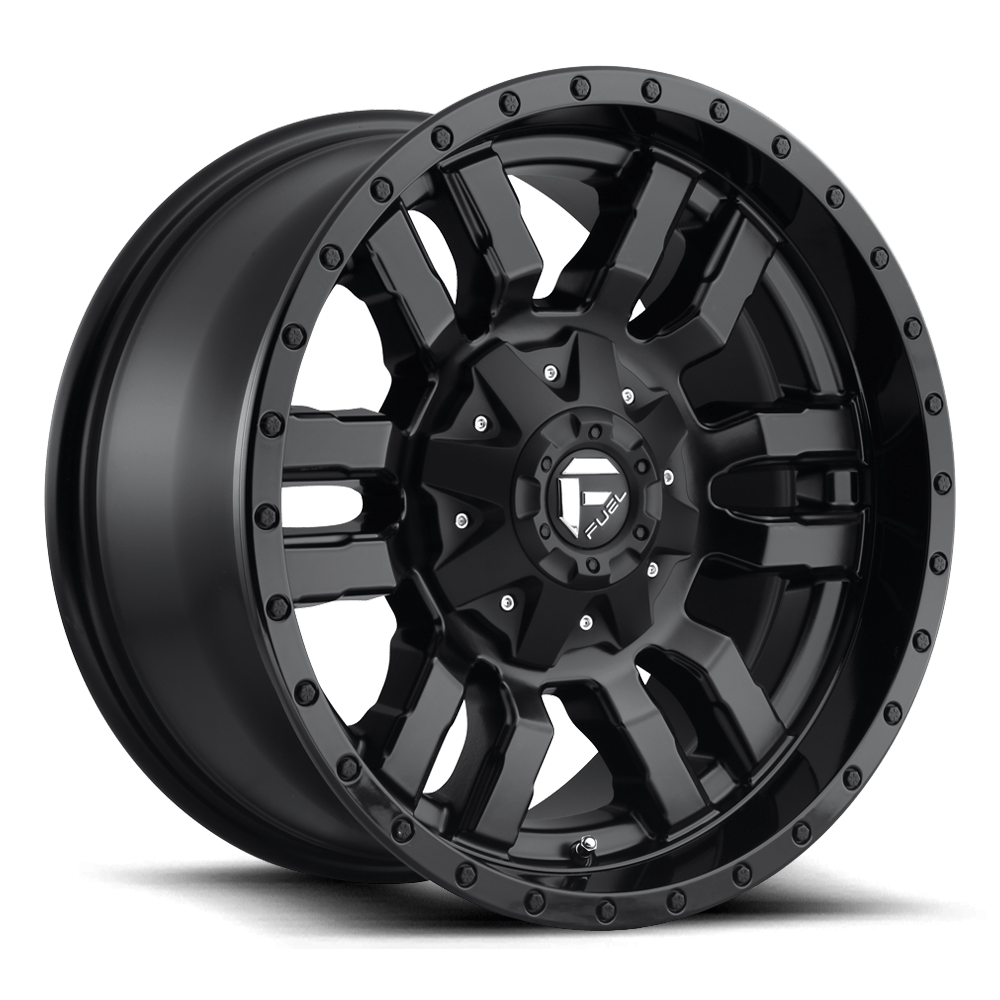 Felga aluminiowa D596 SLEDGE Matte Black Gloss Black Lip FUEL