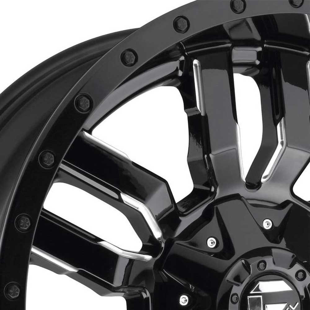 Felga aluminiowa D596 Sledge Matte Black/Gloss Black Lip Fuel - obrazek 3