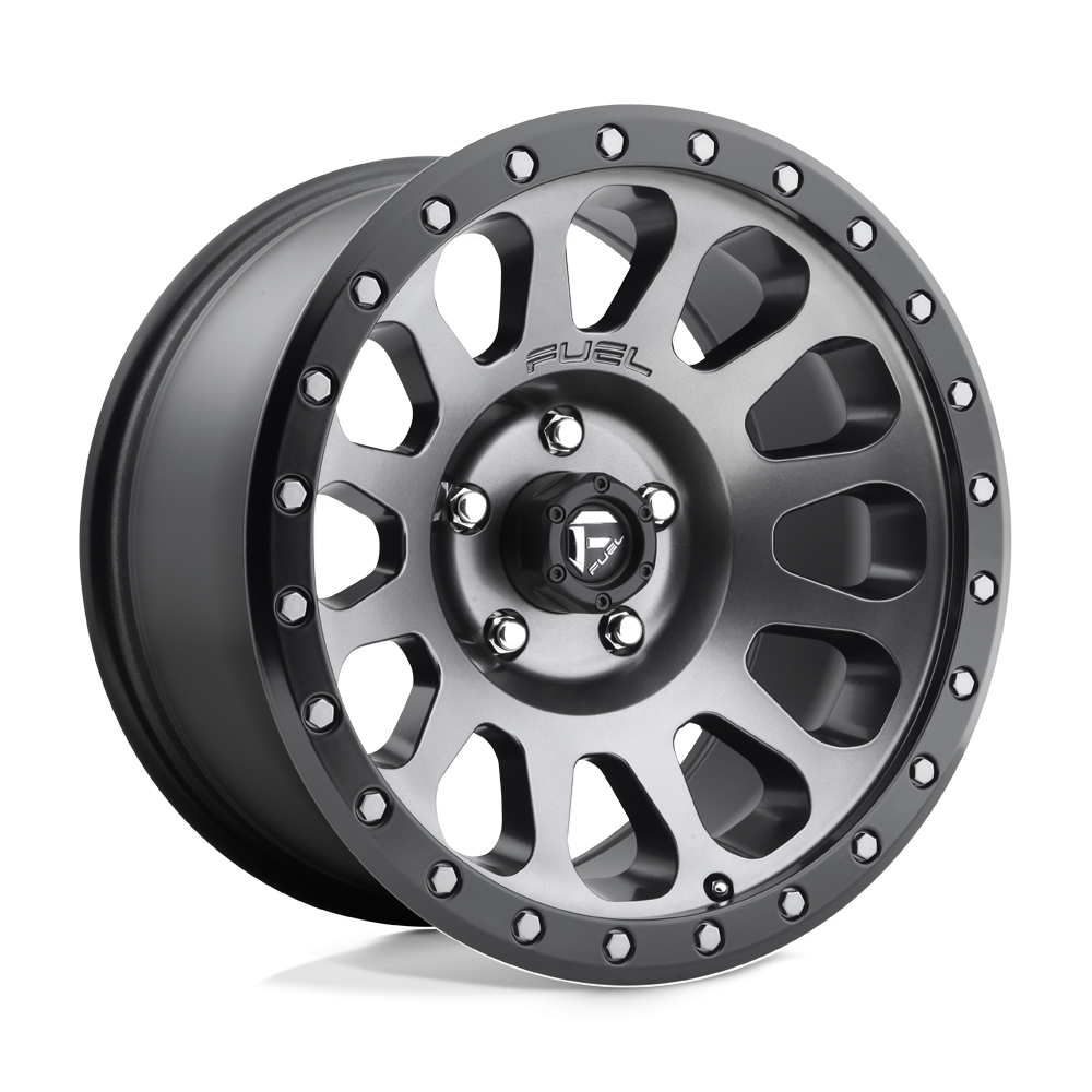 Felga aluminiowa D601 VECTOR Matte Gun Metal Black Bead Ring FUEL