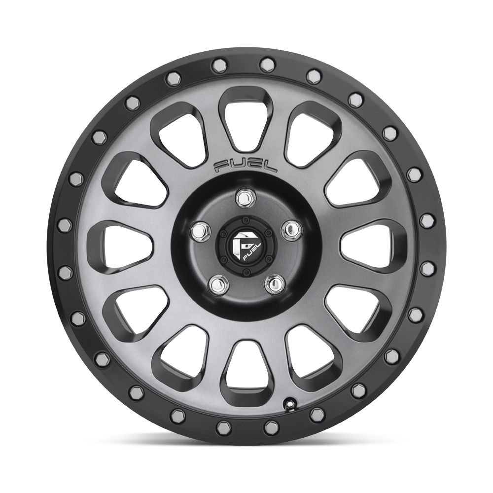 Felga aluminiowa D601 VECTOR Matte Gun Metal Black Bead Ring FUEL - Image 2
