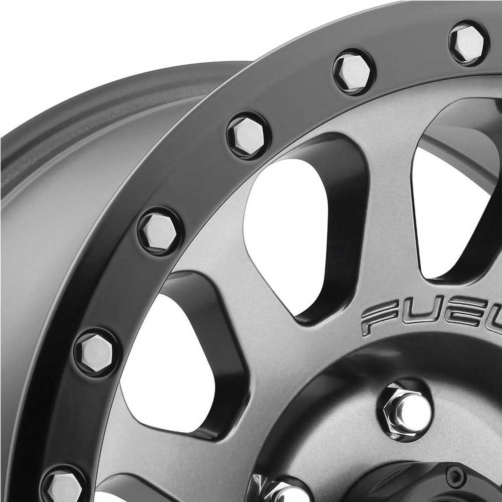 Felga aluminiowa D601 Vector Matte Gunmetal/Black Bead Ring Fuel - obrazek 4