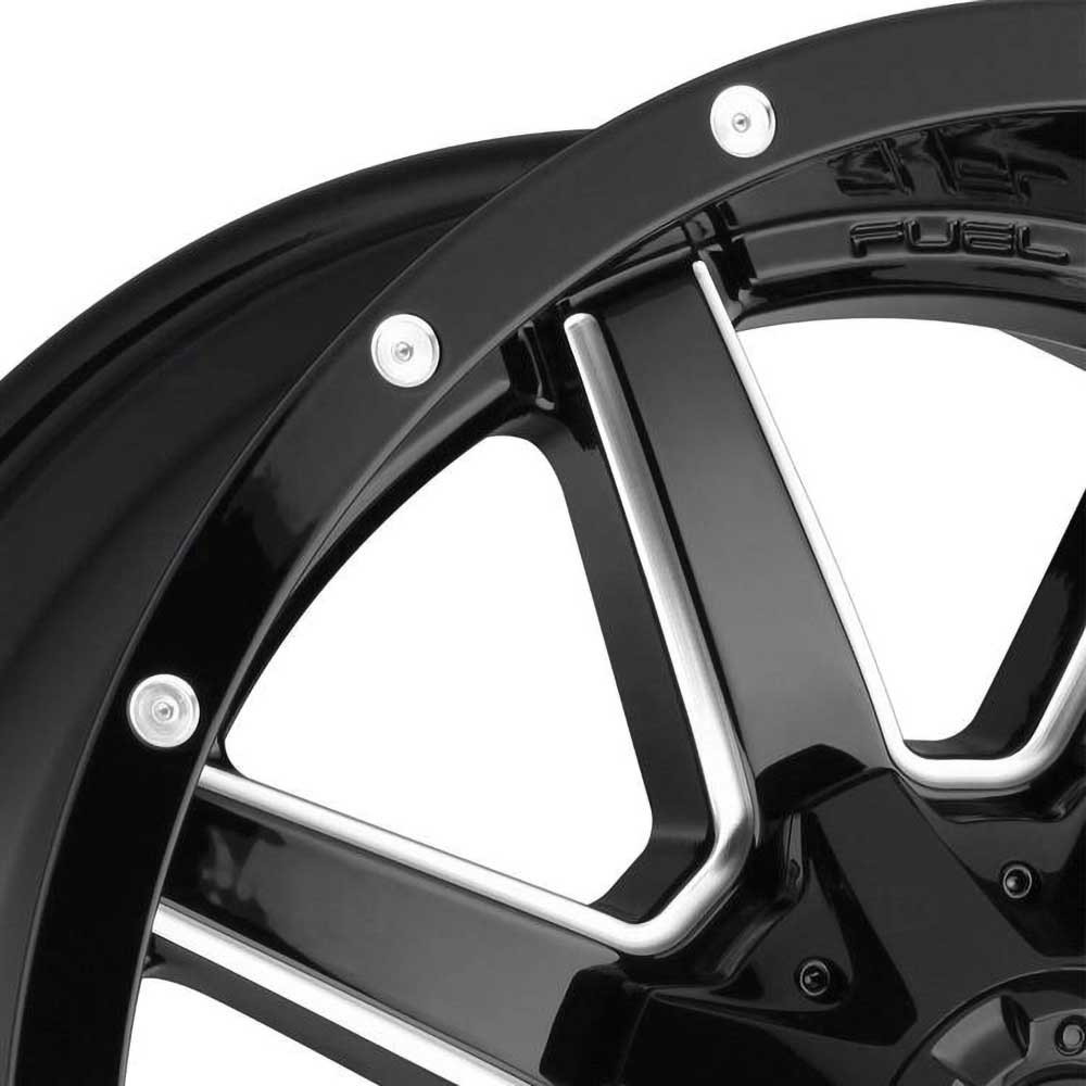 Felga aluminiowa D610 Maverick Gloss Black Milled Fuel - obrazek 3