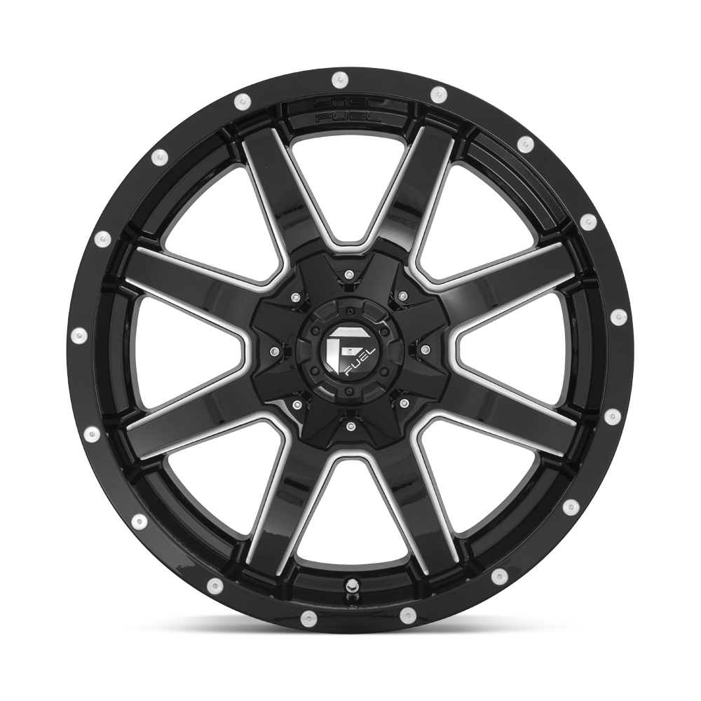Felga aluminiowa D610 MAVERICK Gloss Black Milled FUEL - obrazek 3