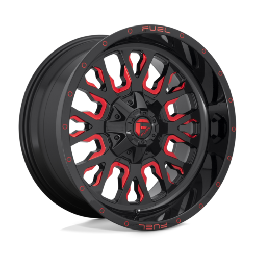 Felga aluminiowa D612 STROKE Gloss Black Red Tinted Clear FUEL