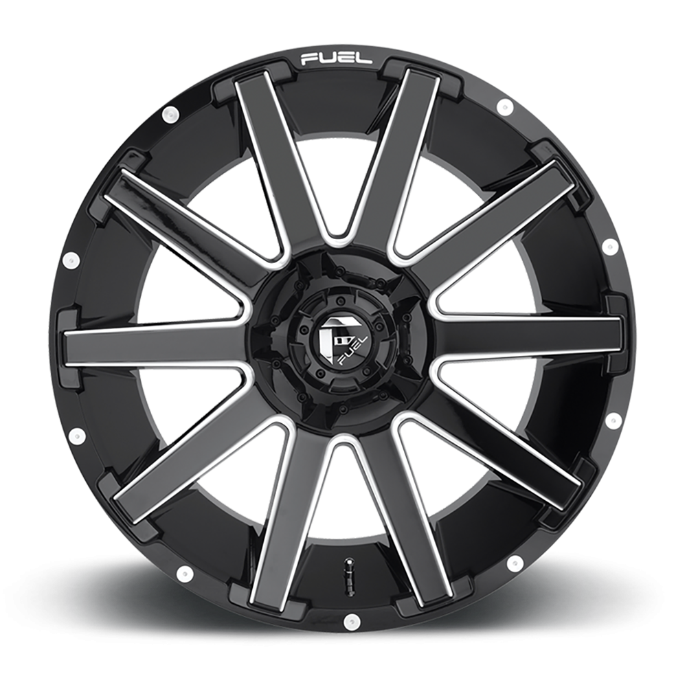 Felga aluminiowa D615 Contra Gloss Black Milled Fuel - Image 3