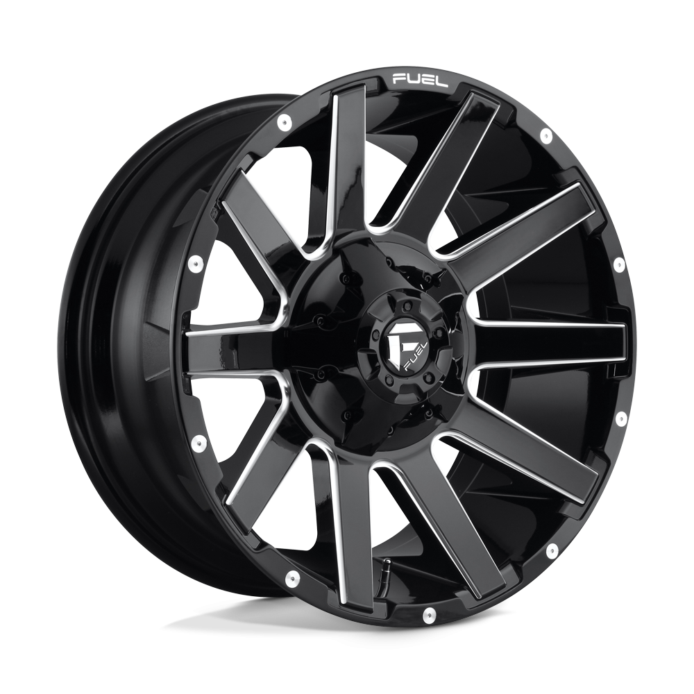Felga aluminiowa D615 CONTRA Gloss Black Milled FUEL