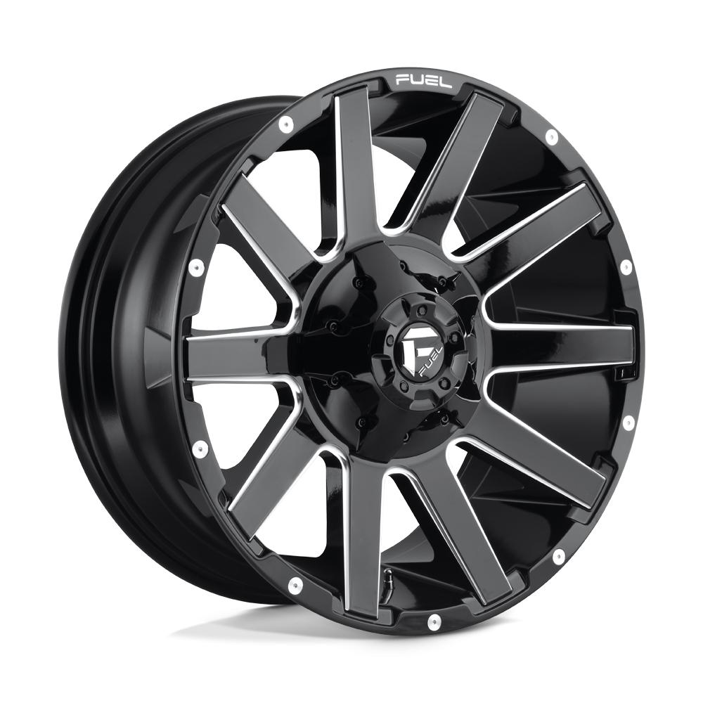 Felga aluminiowa D615 CONTRA Gloss Black Milled FUEL