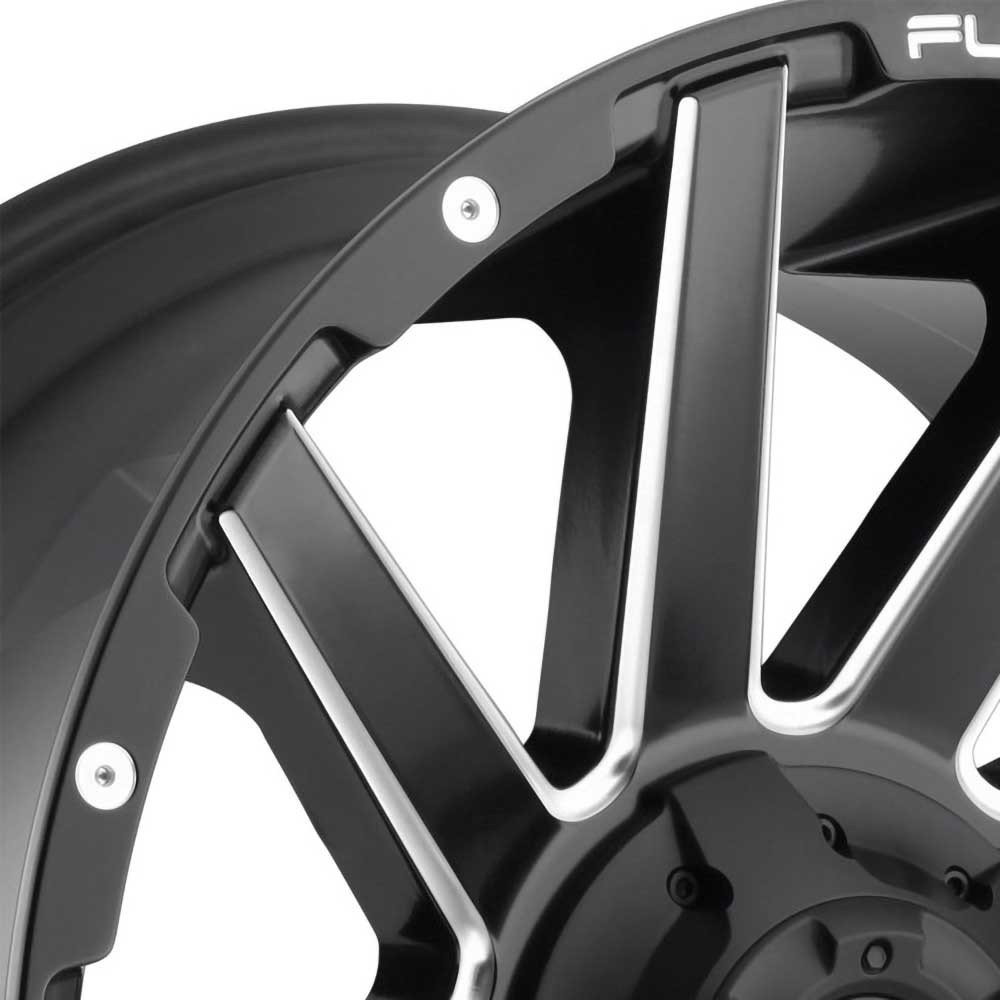 Felga aluminiowa D616 Contra Matte Black Milled Fuel - obrazek 4