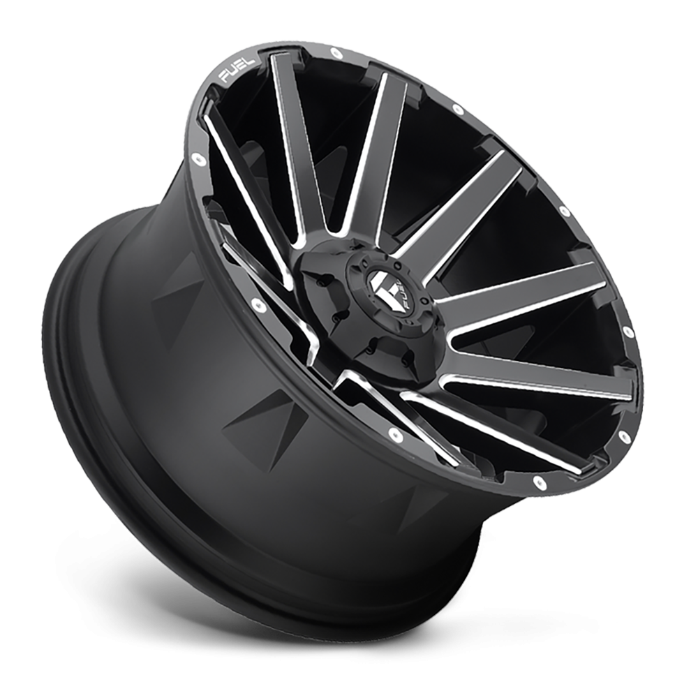 Felga aluminiowa D616 Contra Matte Black Milled Fuel - obrazek 3