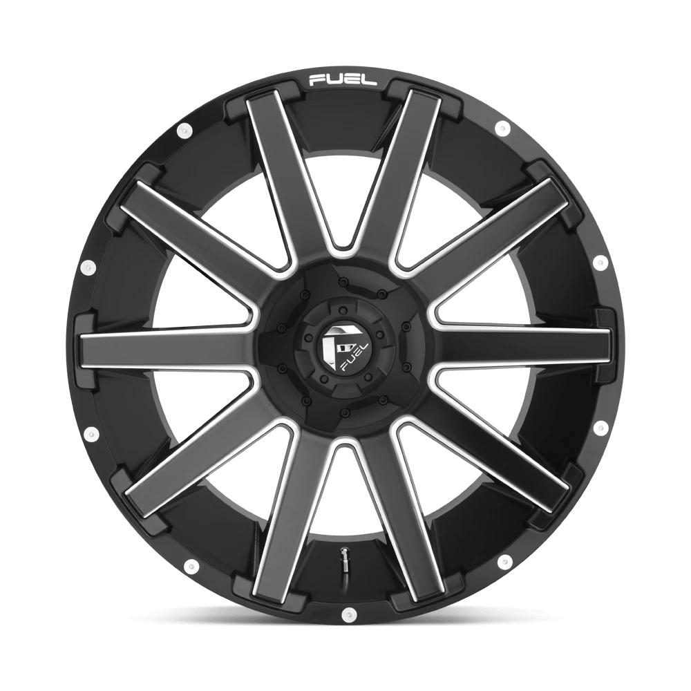 Felga aluminiowa D616 Contra Matte Black Milled Fuel - obrazek 3