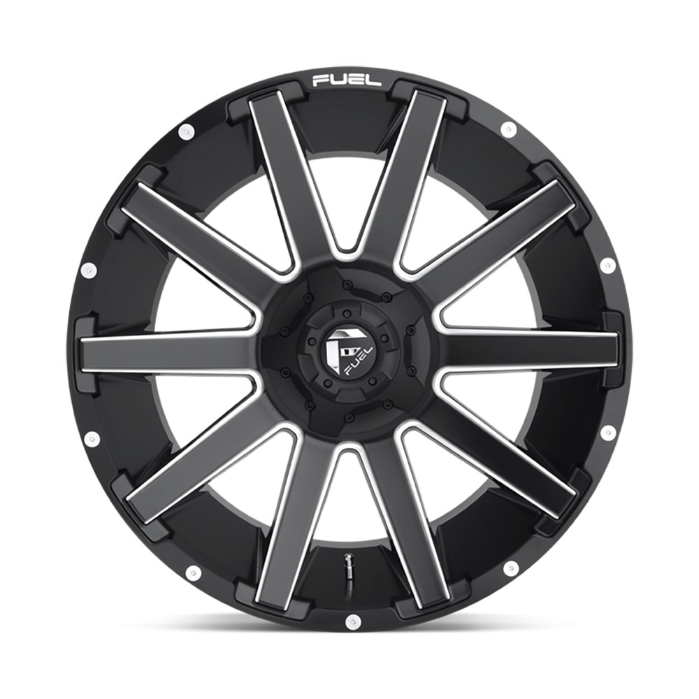 Felga aluminiowa D616 Contra Matte Black Milled Fuel - obrazek 2