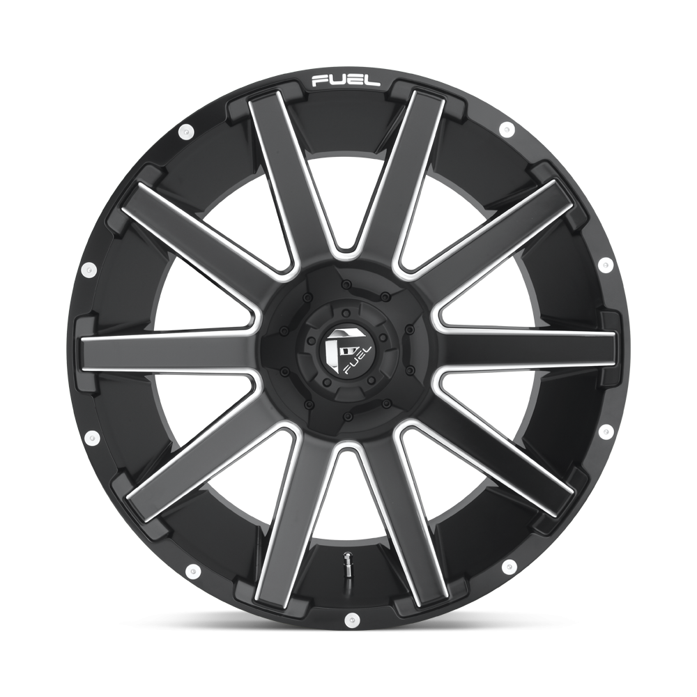Felga aluminiowa D616 CONTRA Matte Black Milled FUEL - obrazek 2