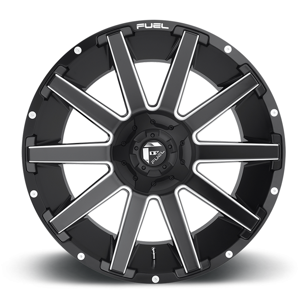 Felga aluminiowa D616 Contra Matte Black Milled Fuel - obrazek 2