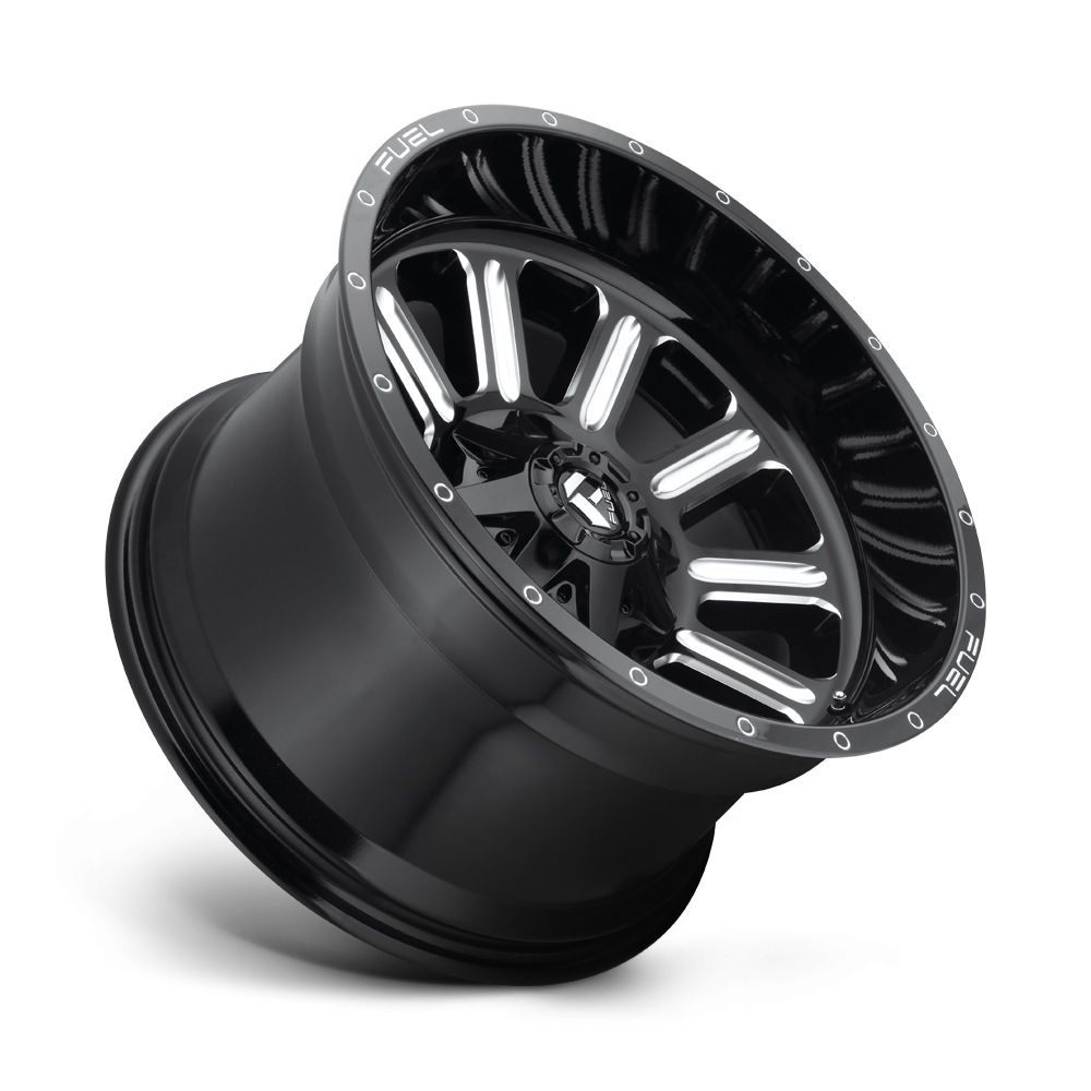 Felga aluminiowa D620 HARDLINE Gloss Black Milled FUEL - Image 3