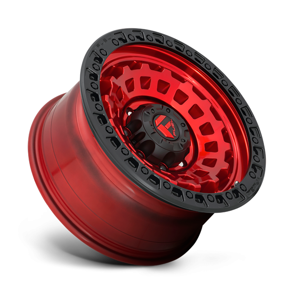 Felga aluminiowa D632 Zephyr Candy RED Black Bead Ring Fuel - obrazek 2