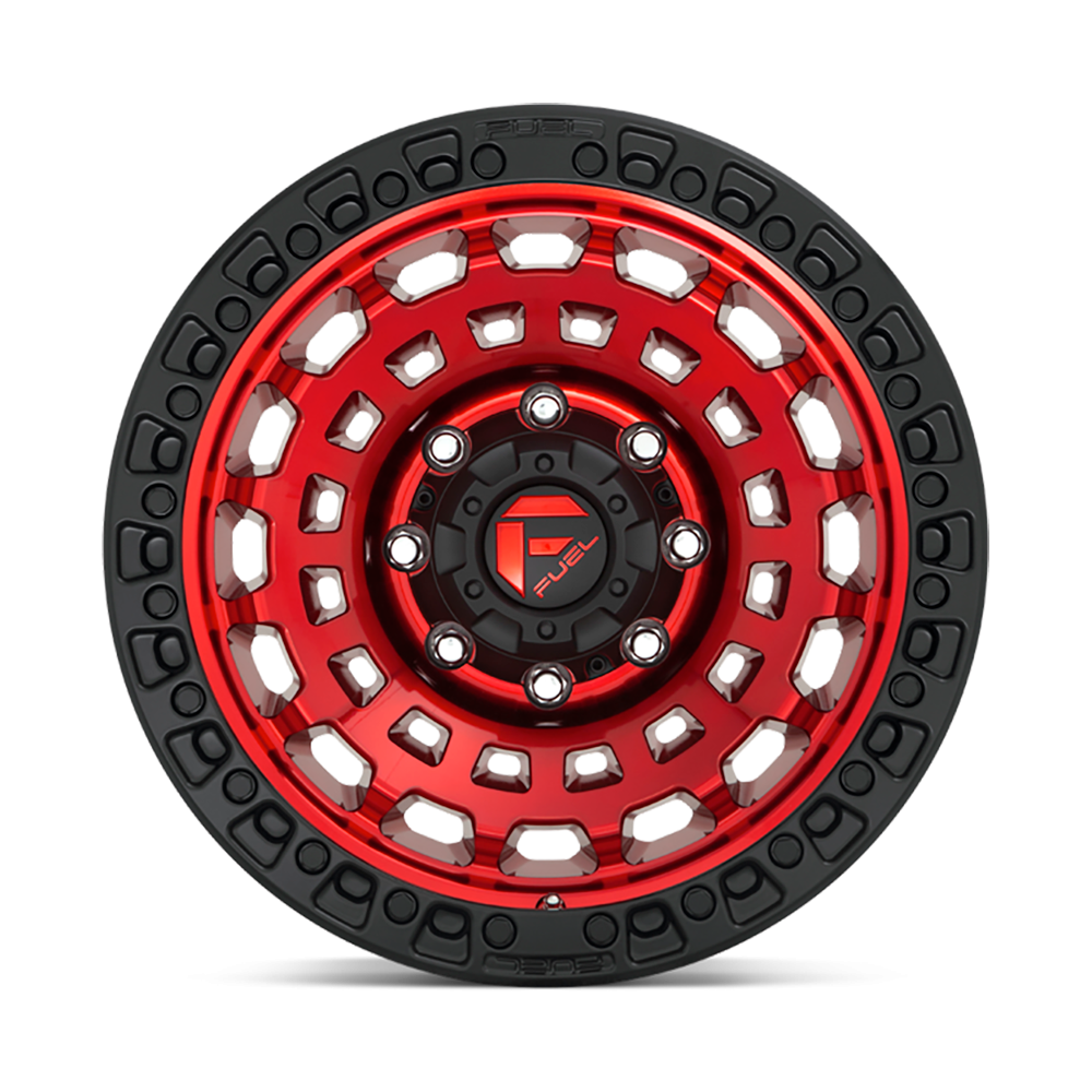 Felga aluminiowa D632 Zephyr Candy RED Black Bead Ring Fuel - obrazek 3