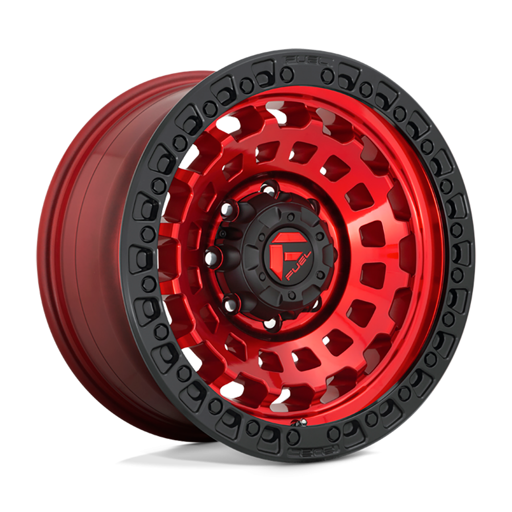 Felga aluminiowa D632 Zephyr Candy RED Black Bead Ring Fuel