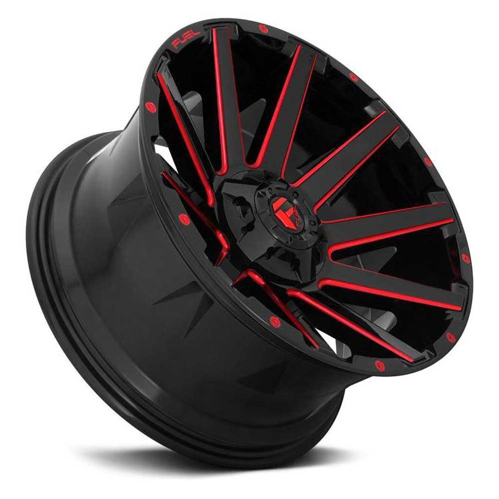 Felga aluminiowa D643 Contra Gloss Black/Candy Red Fuel - obrazek 2