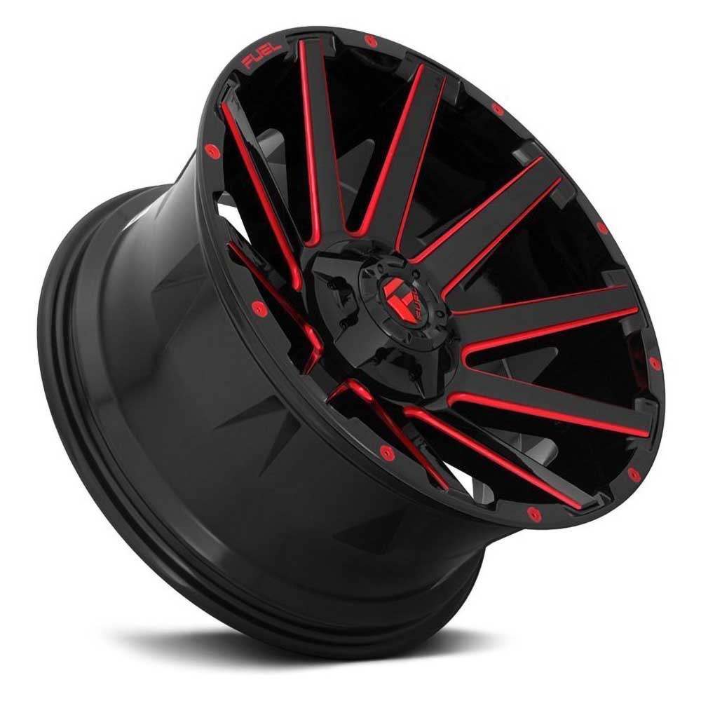 Felga aluminiowa D643 Contra Gloss Black/Red Tinted Clear Fuel - Image 2
