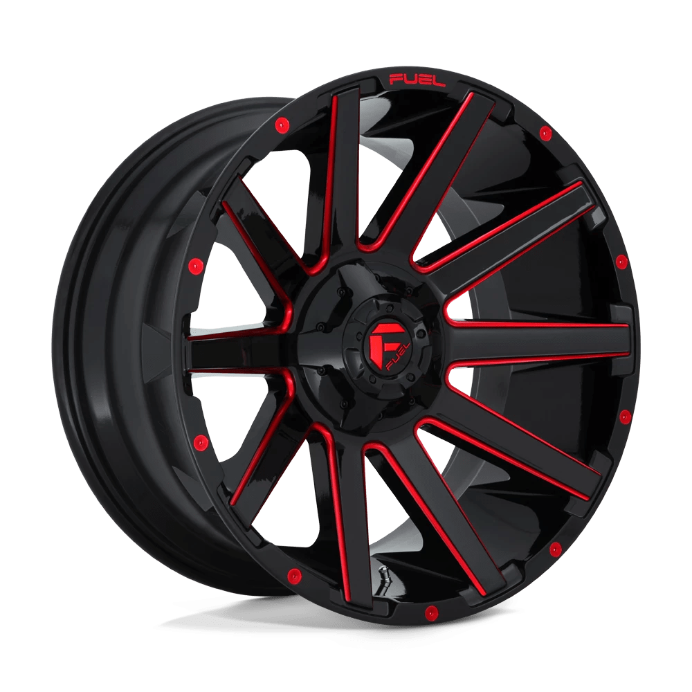 Felga aluminiowa D643 Contra Gloss Black RED Tinted Clear Fuel