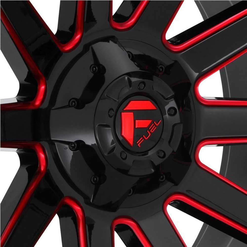 Felga aluminiowa D643 Contra Gloss Black/Red Tinted Clear Fuel - obrazek 4