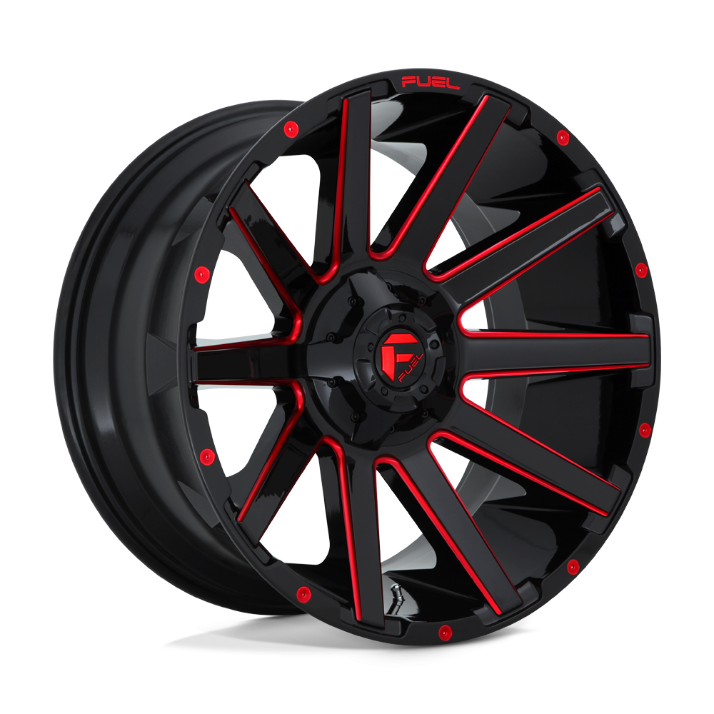 Felga aluminiowa D643 CONTRA Gloss Black Red Tinted Clear FUEL