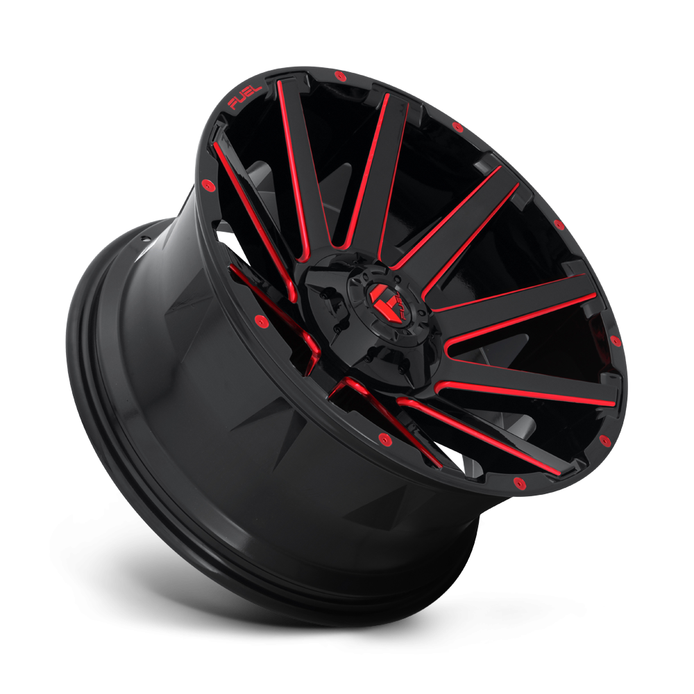 Felga aluminiowa D643 CONTRA Gloss Black Red Tinted Clear FUEL - Image 3