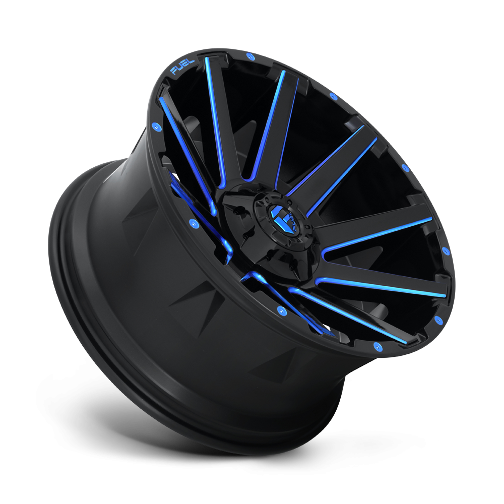Felga aluminiowa D644 CONTRA Gloss Black Blue Tinted Clear FUEL - obrazek 2