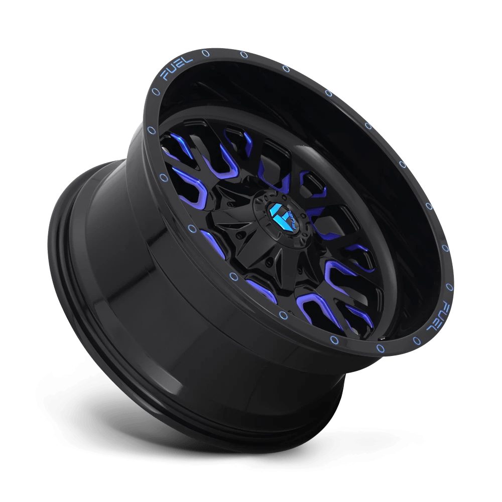 Felga aluminiowa D645 Stroke Gloss Black Blue Tinted Clear Fuel - Image 2