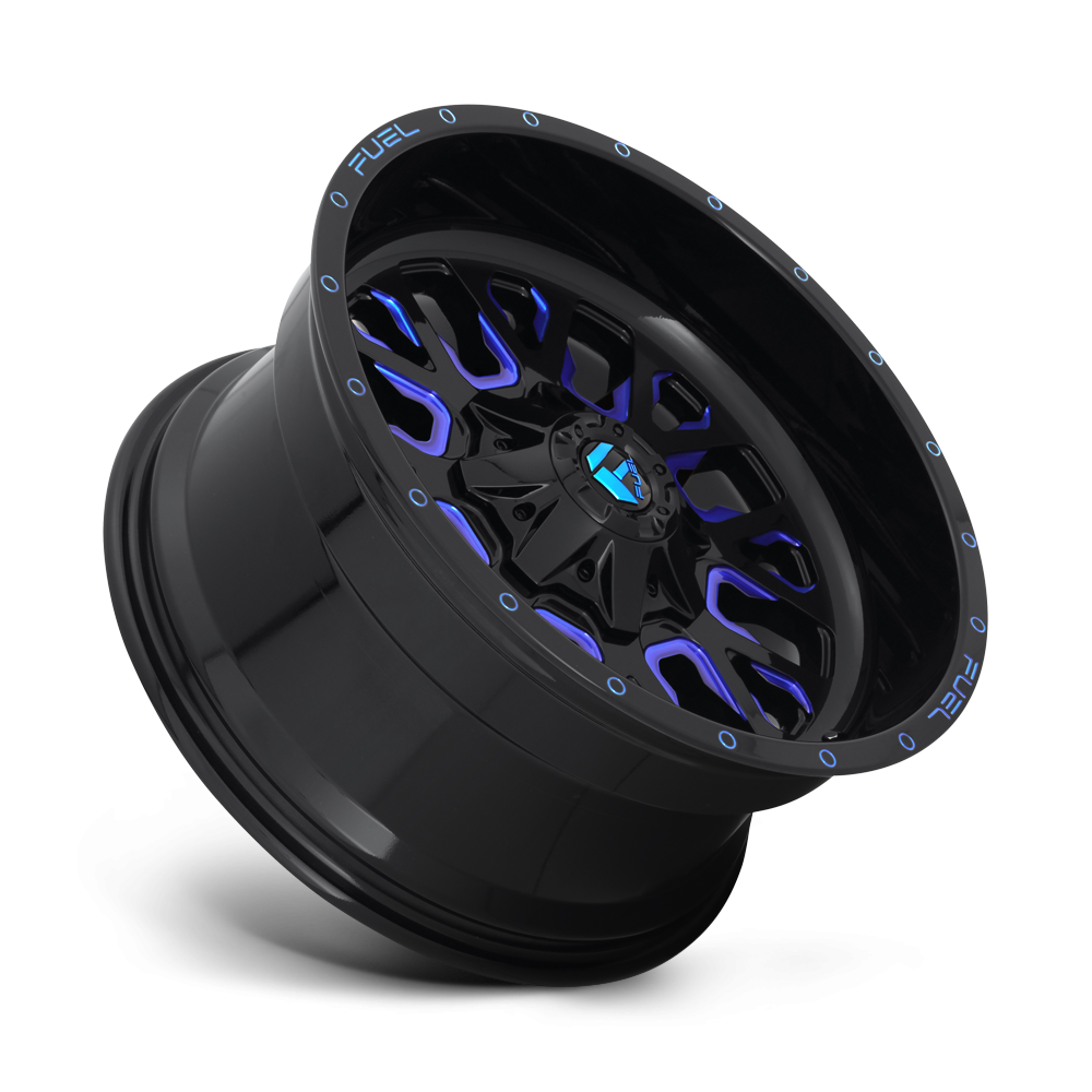 Felga aluminiowa D645 STROKE Gloss Black Blue Tinted Clear FUEL - Image 2