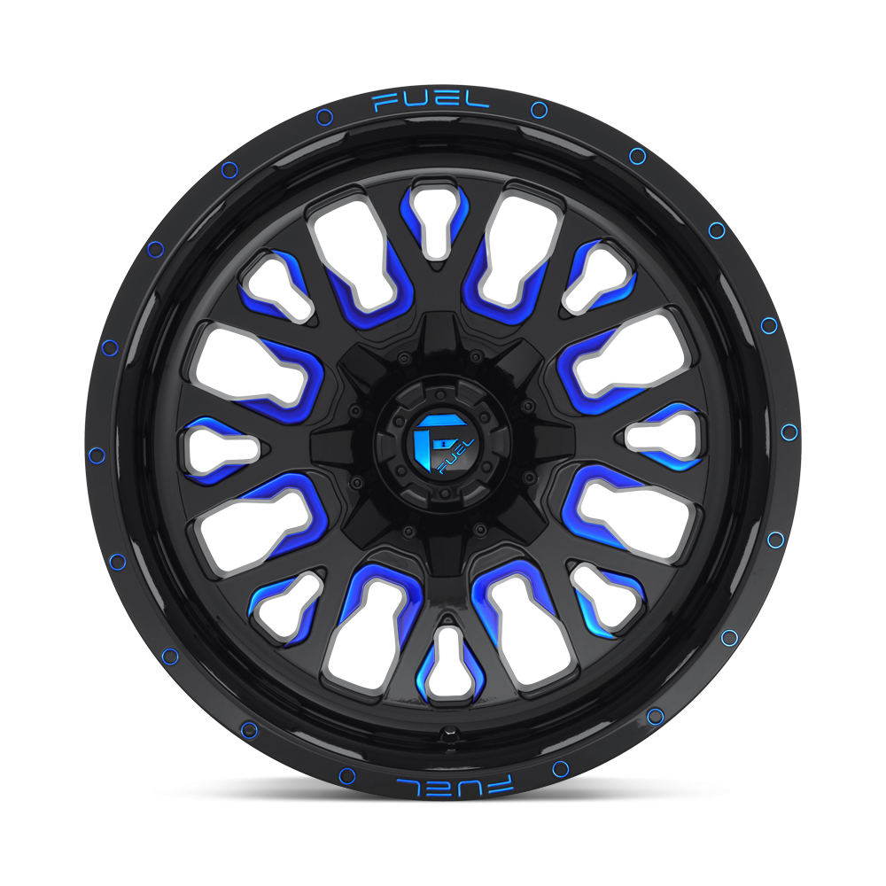 Felga aluminiowa D645 STROKE Gloss Black Blue Tinted Clear FUEL - obrazek 3