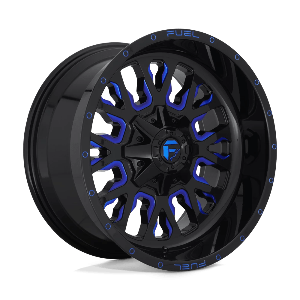 Felga aluminiowa D645 Stroke Gloss Black Blue Tinted Clear Fuel