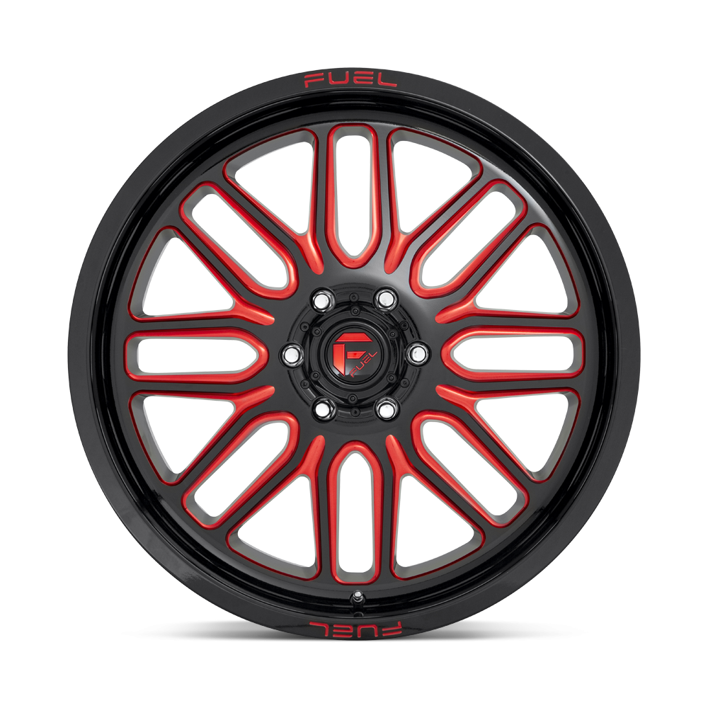 Felga aluminiowa D663 IGNITE Gloss Black Red Tinted Clear FUEL - obrazek 2