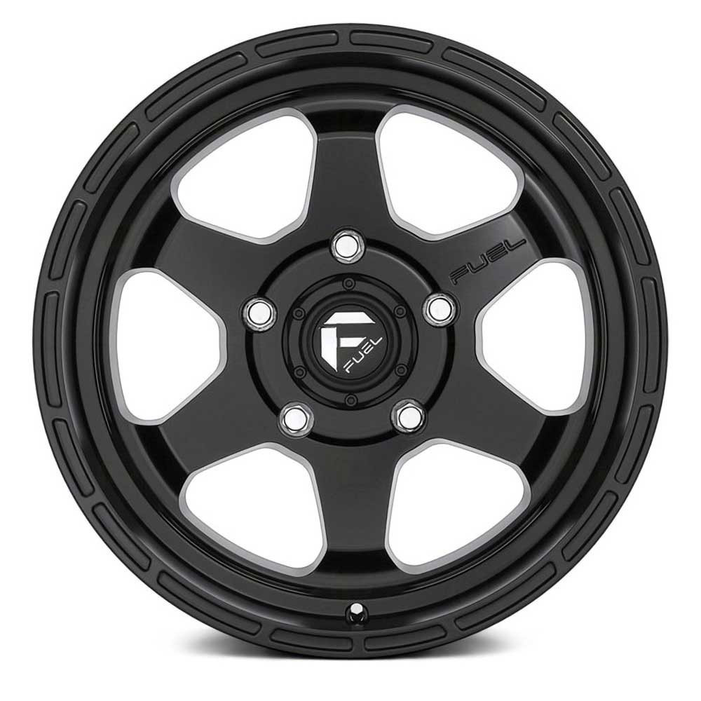 Felga aluminiowa D664 Shok Matte Black Fuel - obrazek 2
