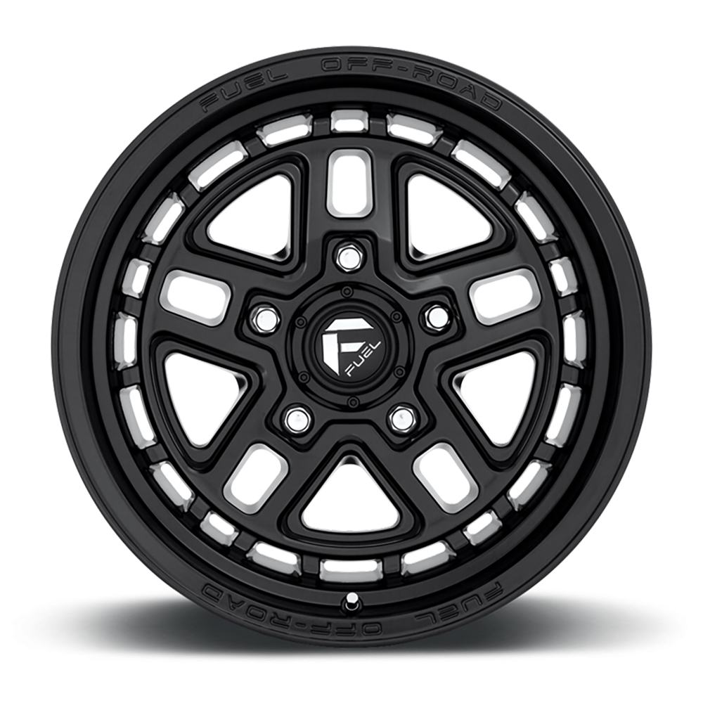 Felga aluminiowa D667 Nitro Matte Black Fuel - obrazek 3