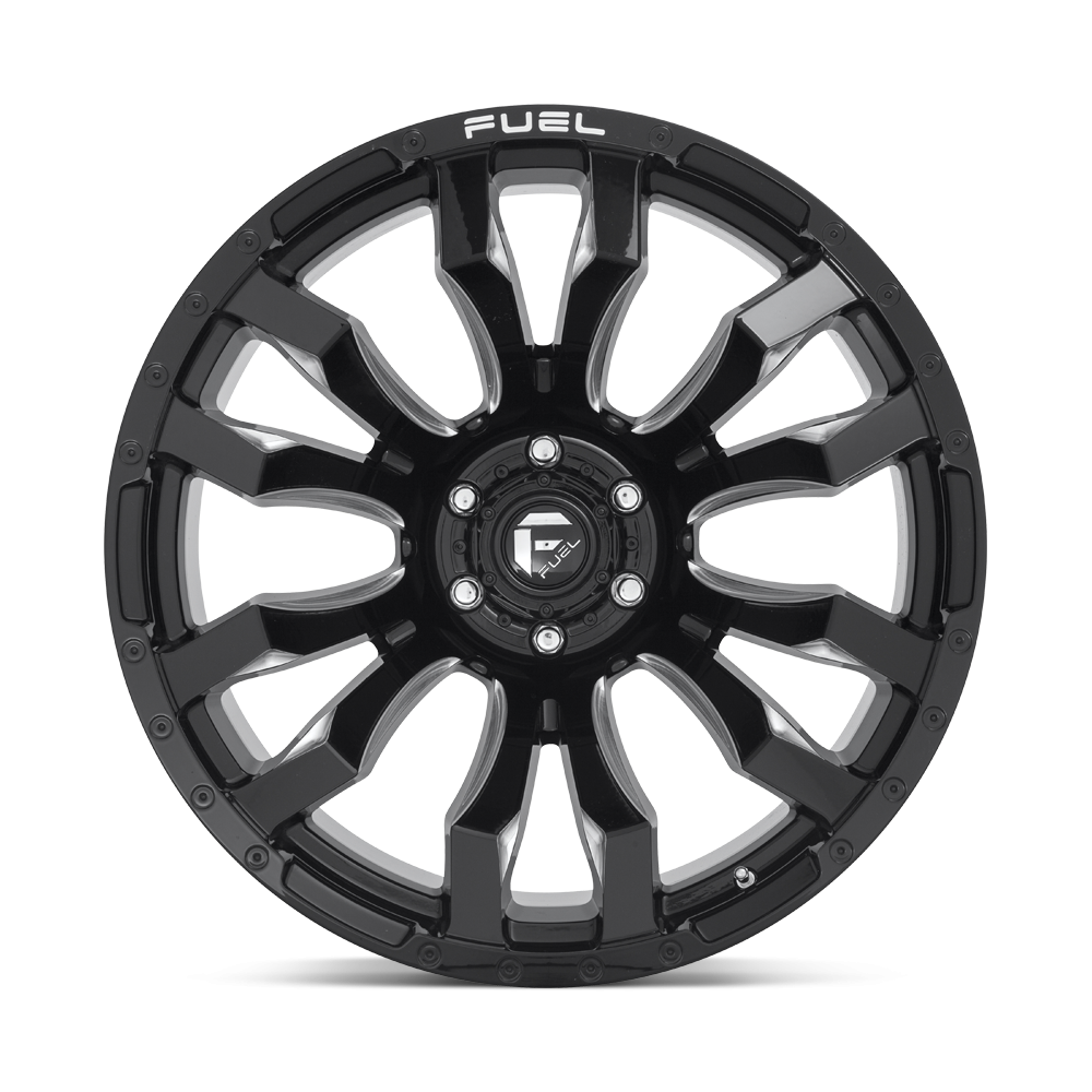 Felga aluminiowa D673 BLITZ Gloss Black Milled FUEL - Image 2