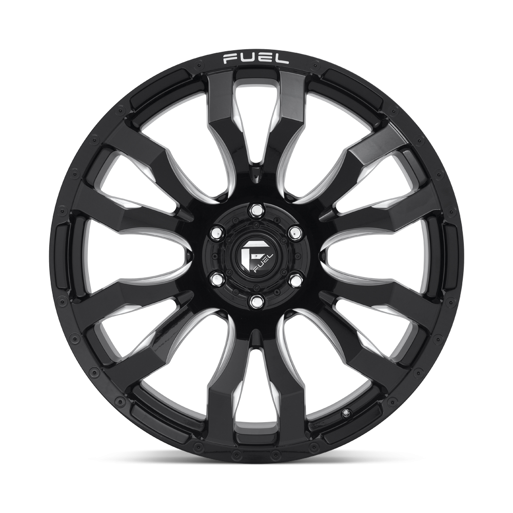 Felga aluminiowa D673 BLITZ Gloss Black Milled FUEL - obrazek 3
