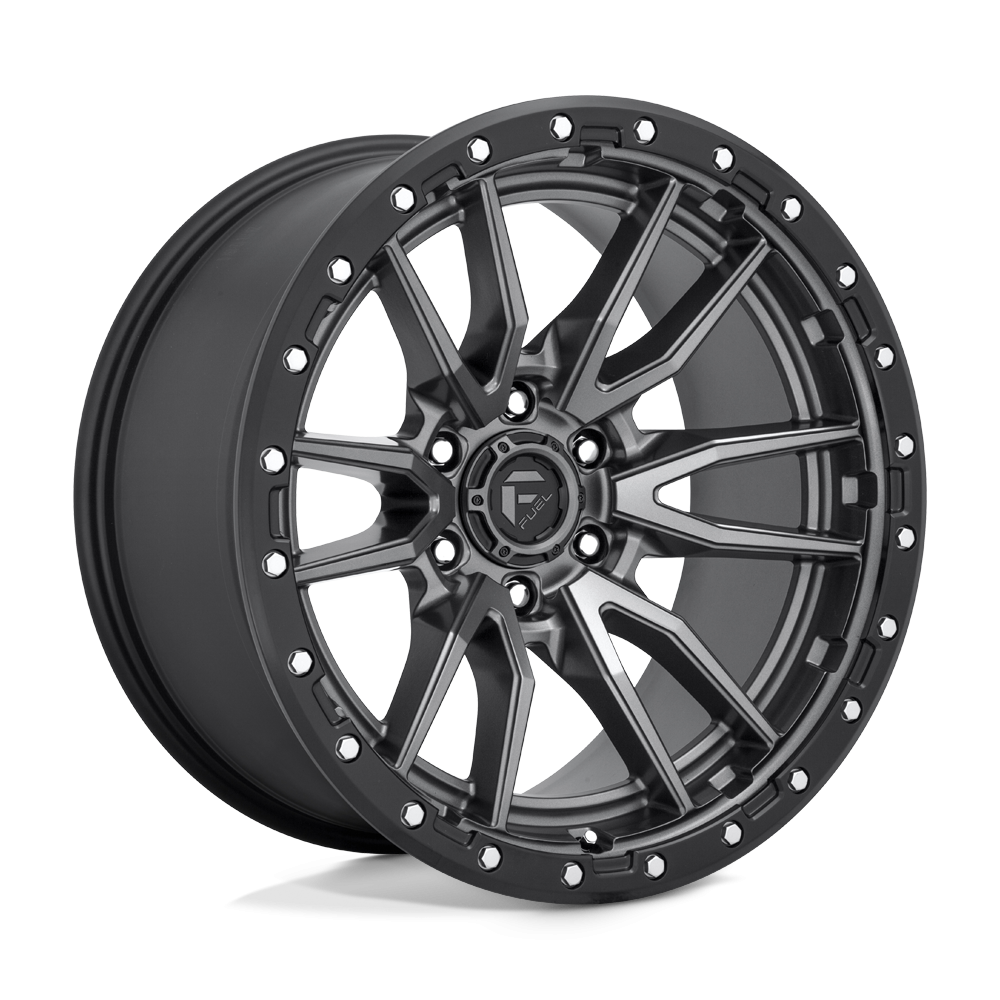 Felga aluminiowa D680 REBEL Matte Gun Metal Black Bead Ring FUEL