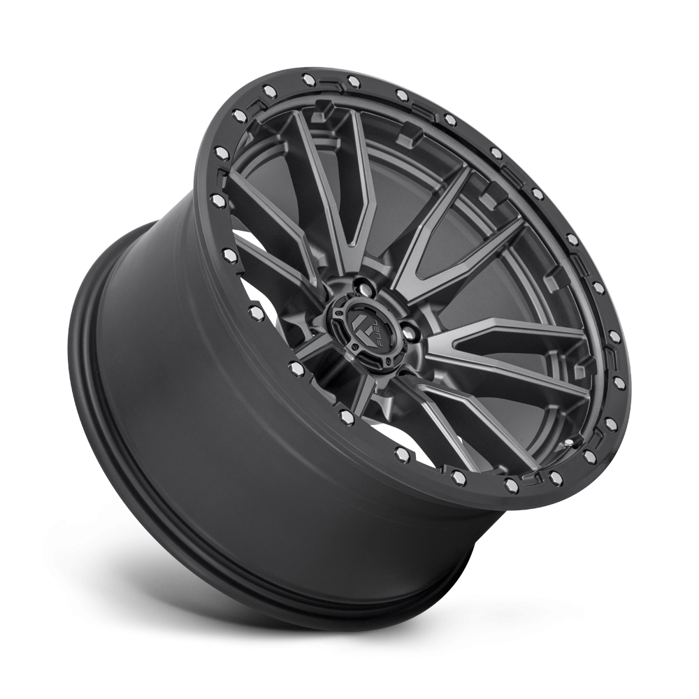Felga aluminiowa D680 REBEL Matte Gun Metal Black Bead Ring FUEL - obrazek 2