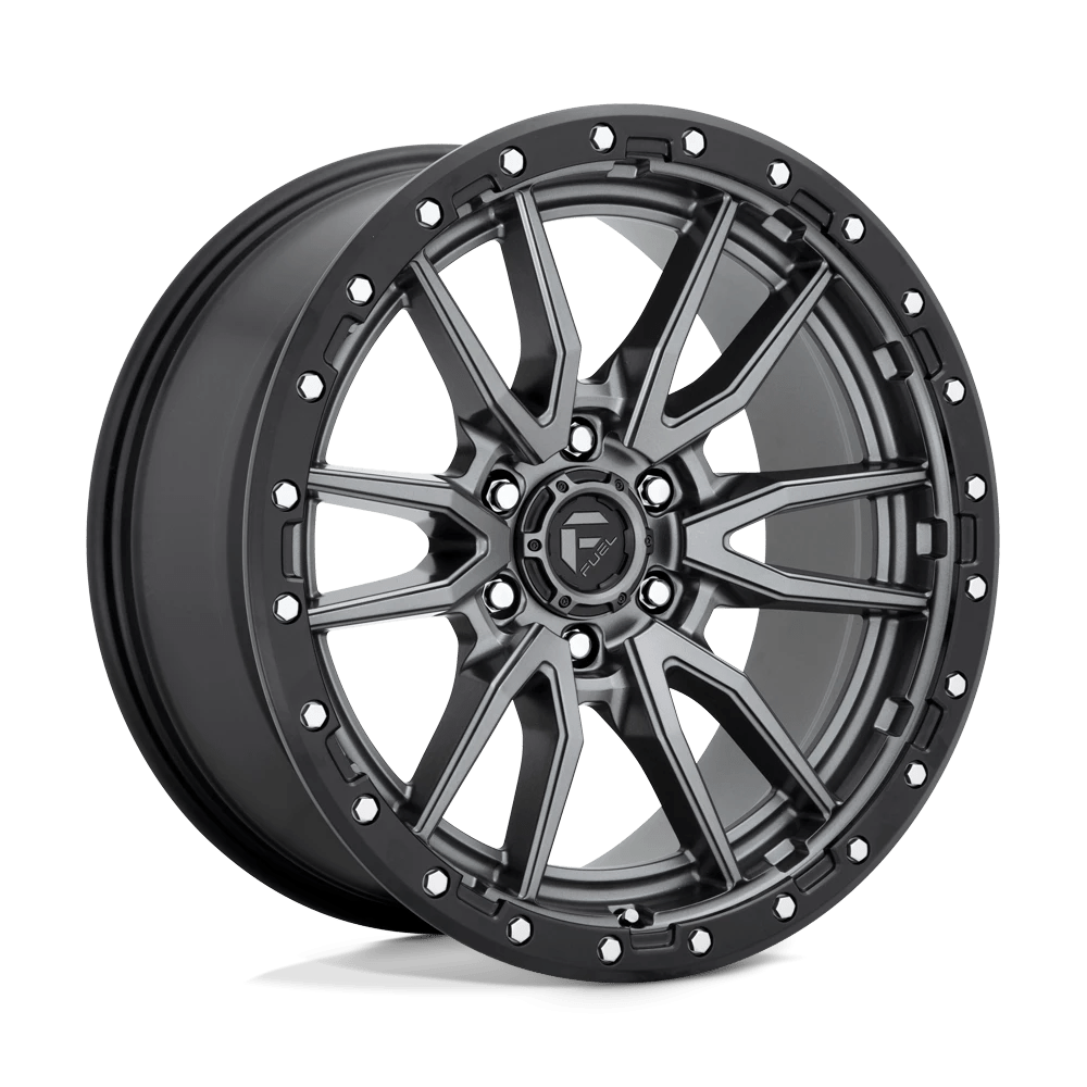 Felga aluminiowa D680 Rebel Matte GUN Metal Black Bead Ring Fuel