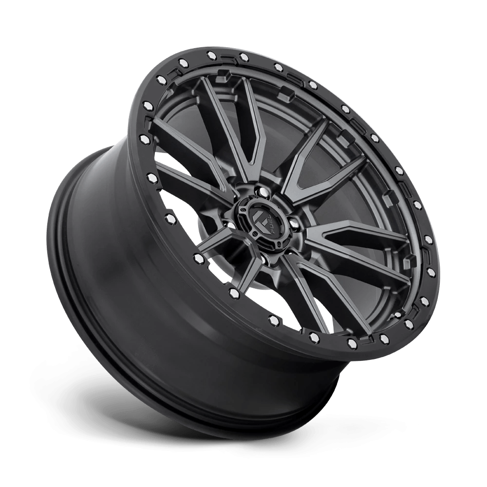 Felga aluminiowa D680 Rebel Matte GUN Metal Black Bead Ring Fuel - Image 2