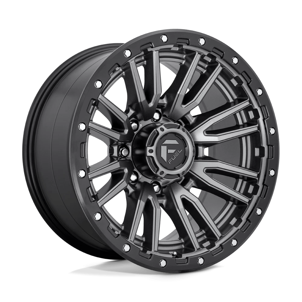 Felga aluminiowa D680 Rebel Matte GUN Metal Black Bead Ring Fuel
