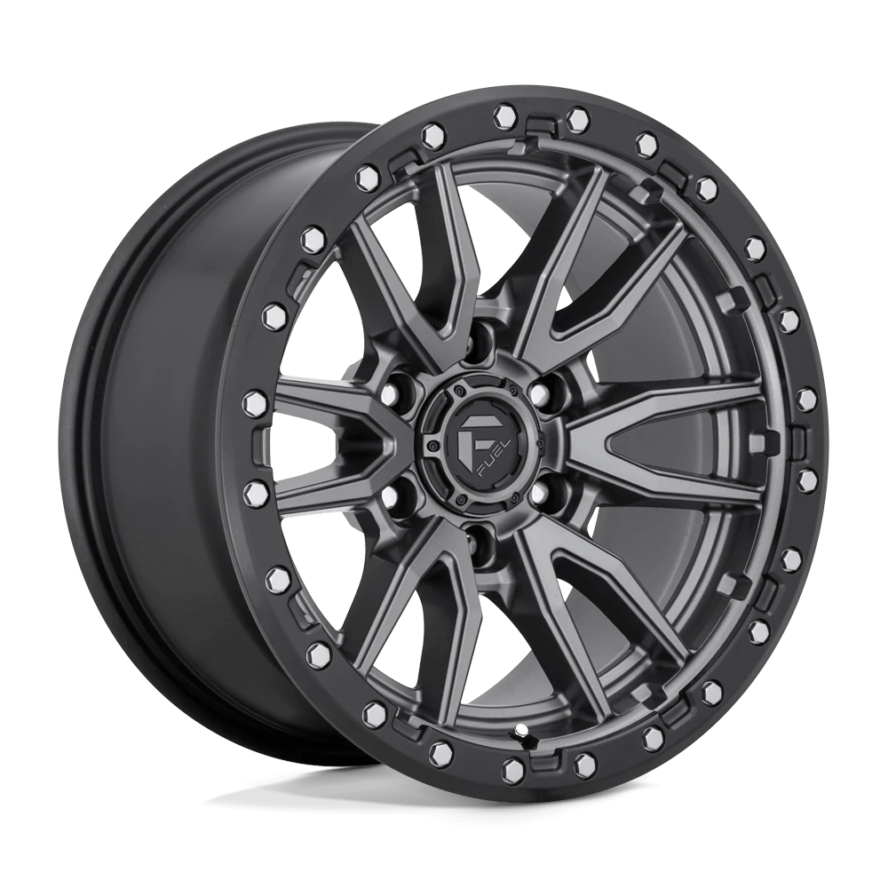 Felga aluminiowa D680 Rebel Matte GUN Metal Black Bead Ring Fuel