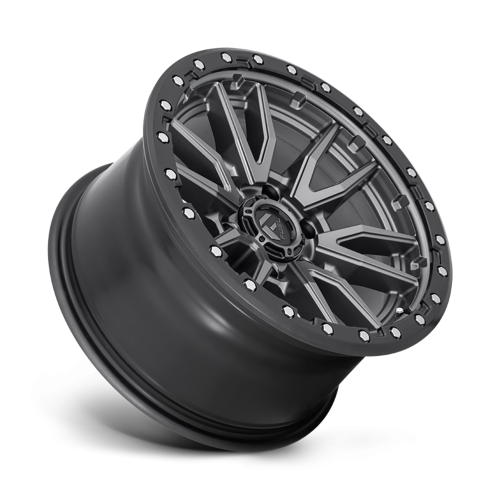 Felga aluminiowa D680 Rebel Matte GUN Metal Black Bead Ring Fuel - obrazek 3