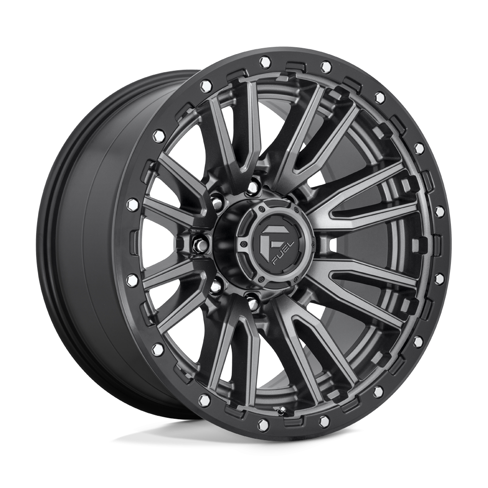 Felga aluminiowa D680 REBEL Matte Gun Metal Black Bead Ring FUEL