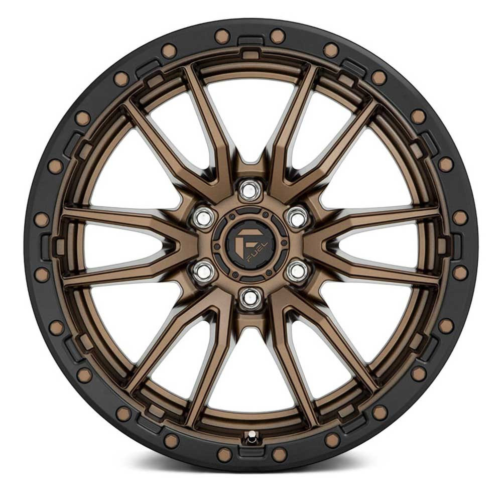 Felga aluminiowa D681 Rebel 6 Matte Bronze Black Bead Ring Fuel - obrazek 2
